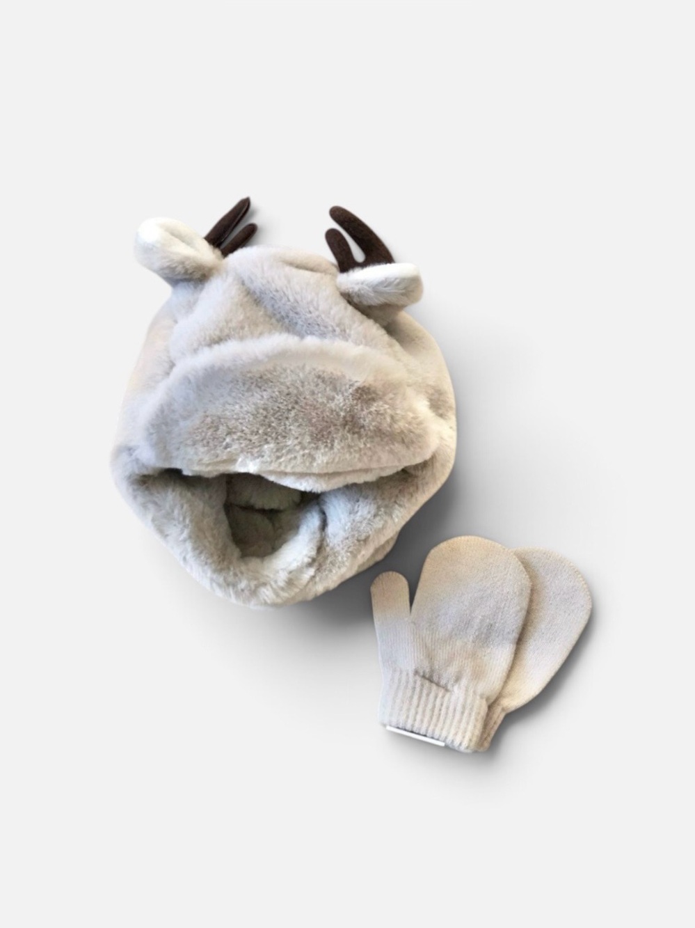 3/$25 Toby Deer Hat & Mittens Set